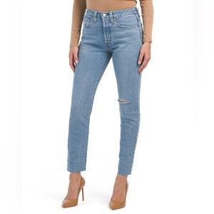 NEW 501 Skinny Original High Rise Denim Jeans - Size 26x28
